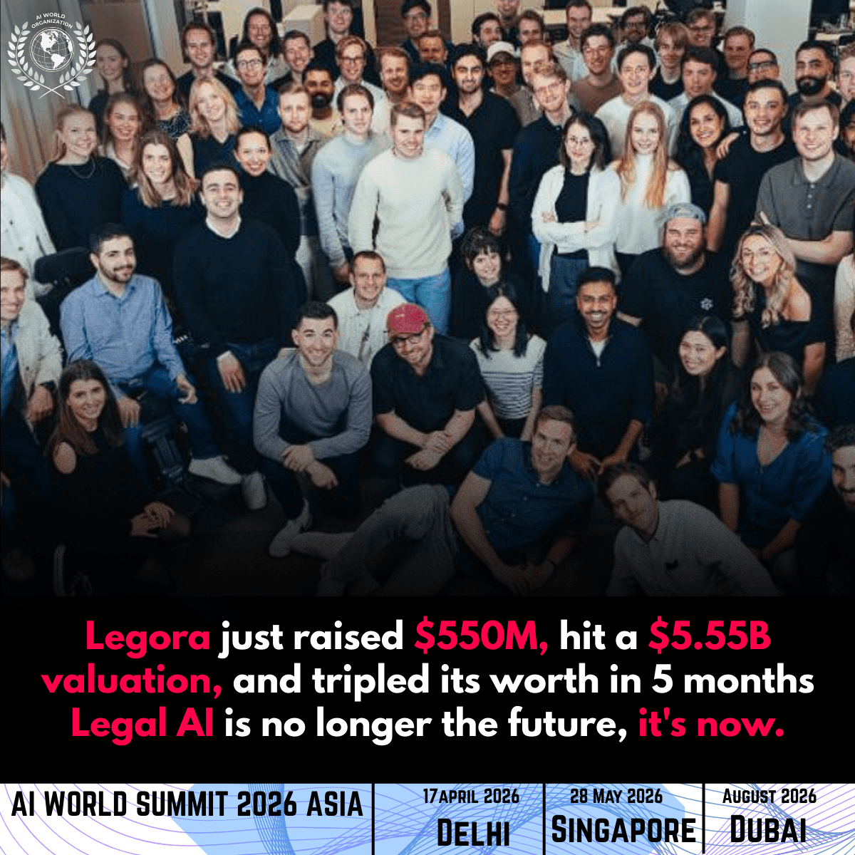 Legora Secures $550M AI Funding at $5.55B