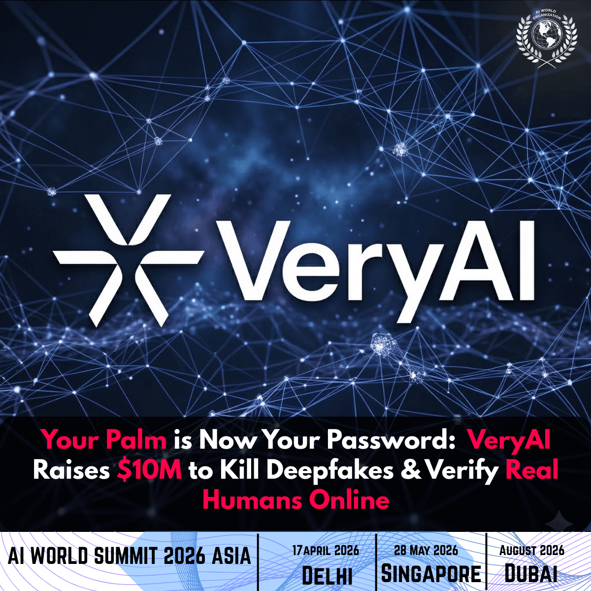 VeryAI Raises $10M for Palm Identity Verification