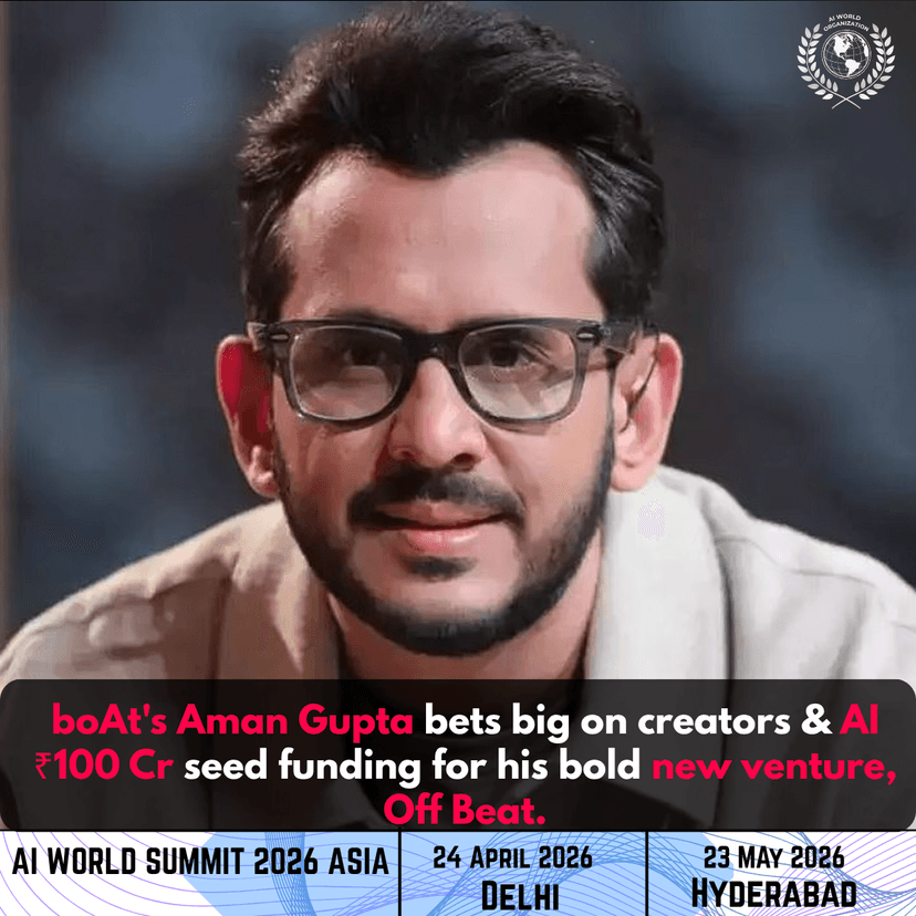 Aman Gupta's Off Beat Raises ₹100 Cr Seed Round