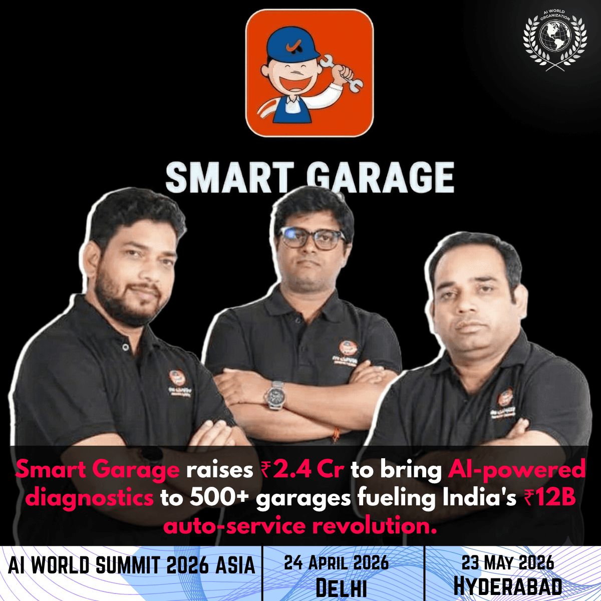 Smart Garage Raises ₹2.4 Cr in Pre-Series A Funding