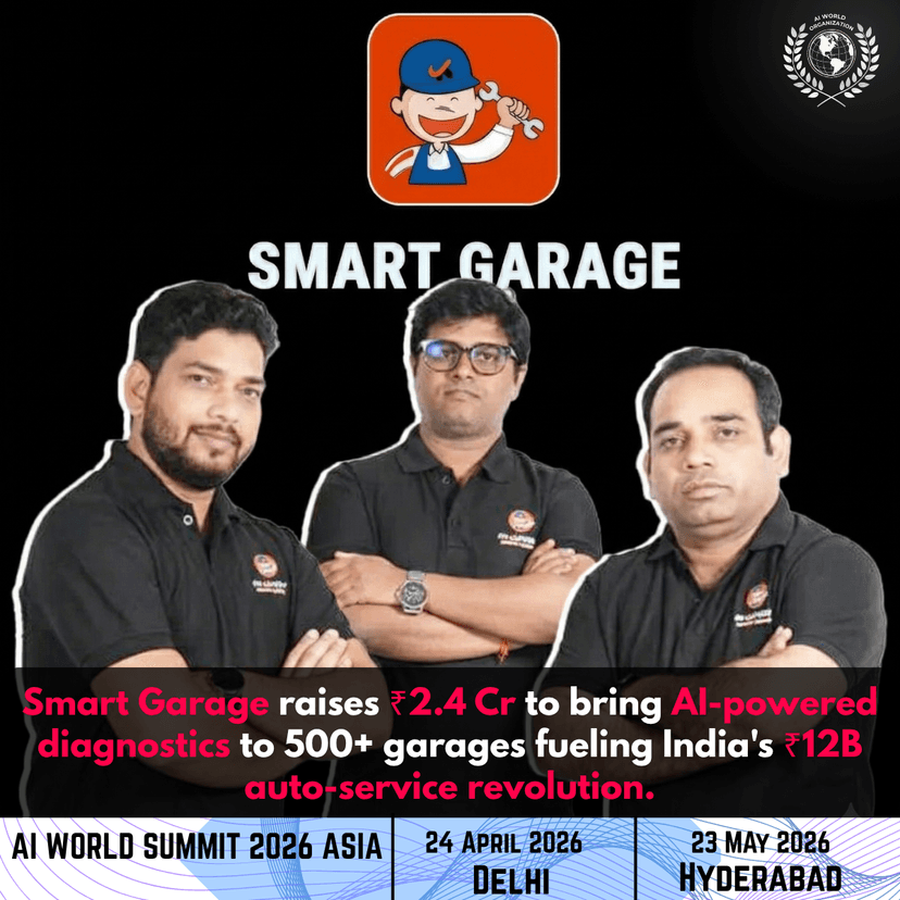 Smart Garage Raises ₹2.4 Cr in Pre-Series A Funding
