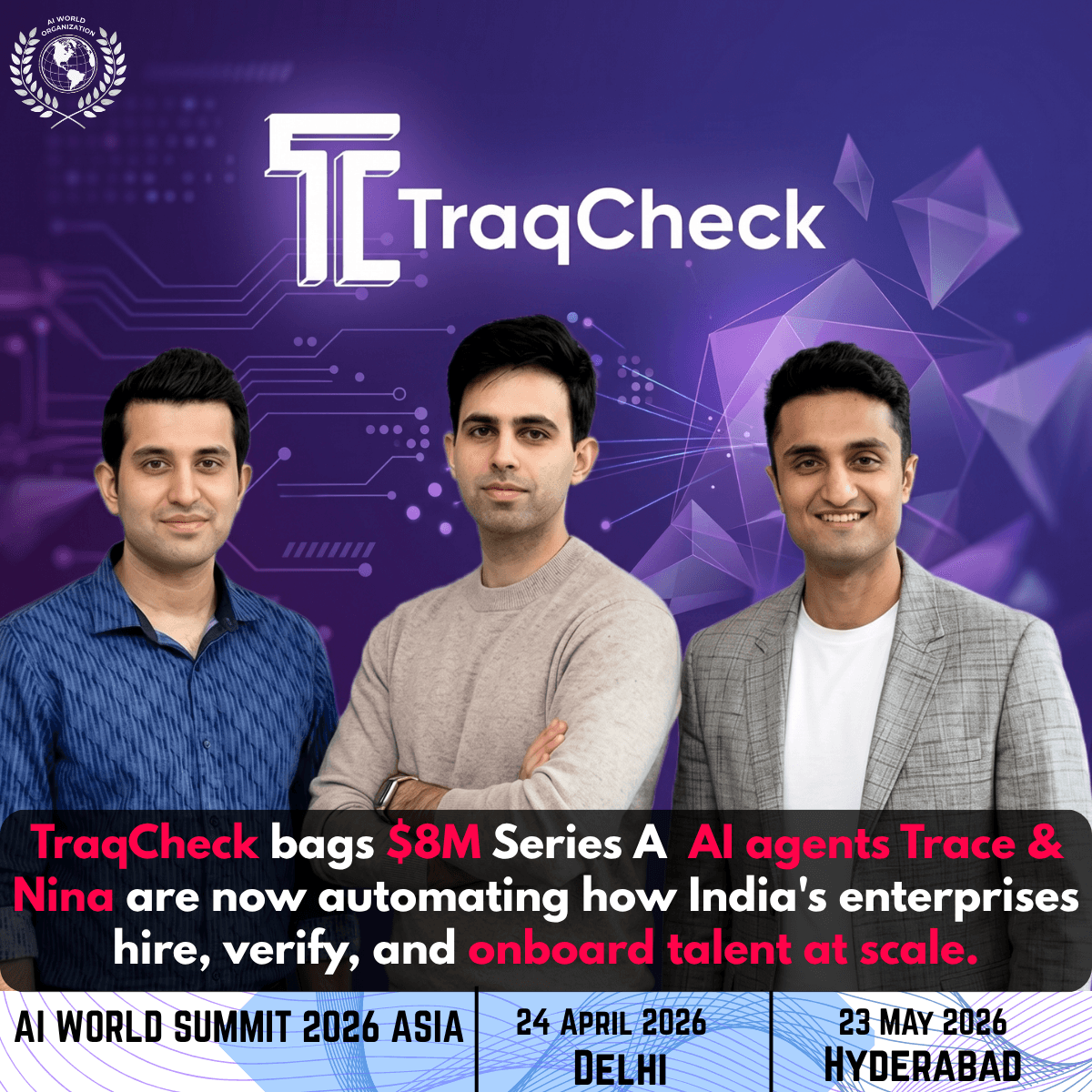 TraqCheck Raises $8M Series A for AI HR Automation
