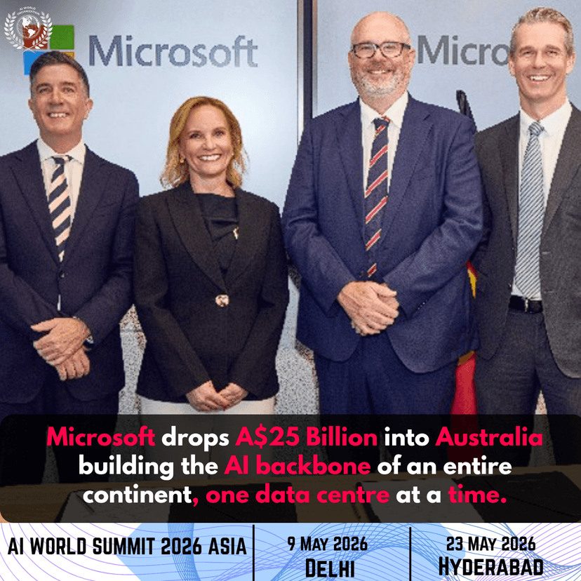 Microsoft Invests A$25B in Australia AI Infrastructure