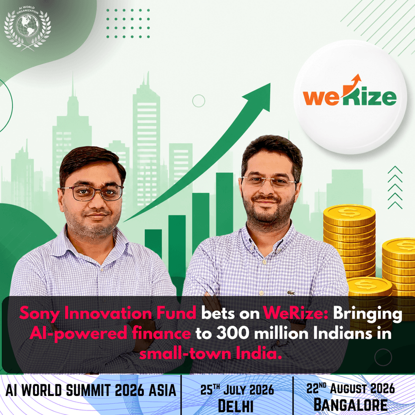 WeRize Raises $7M: Sony Backs AI Fintech for Small-Town India