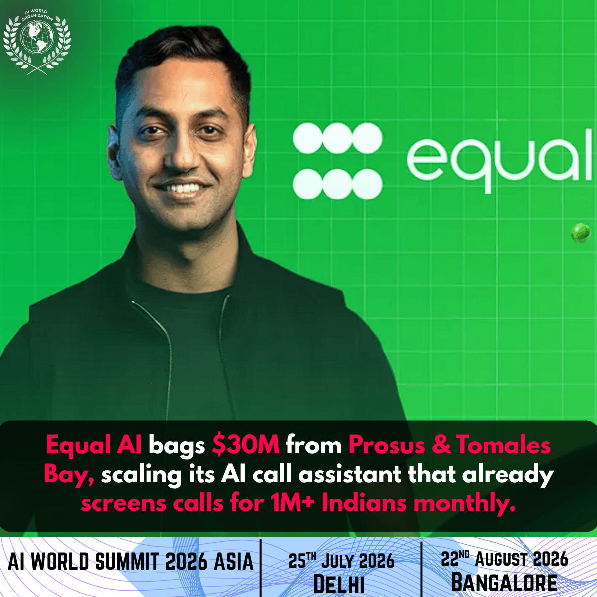 Equal AI Raises $30M Series B Led by Prosus