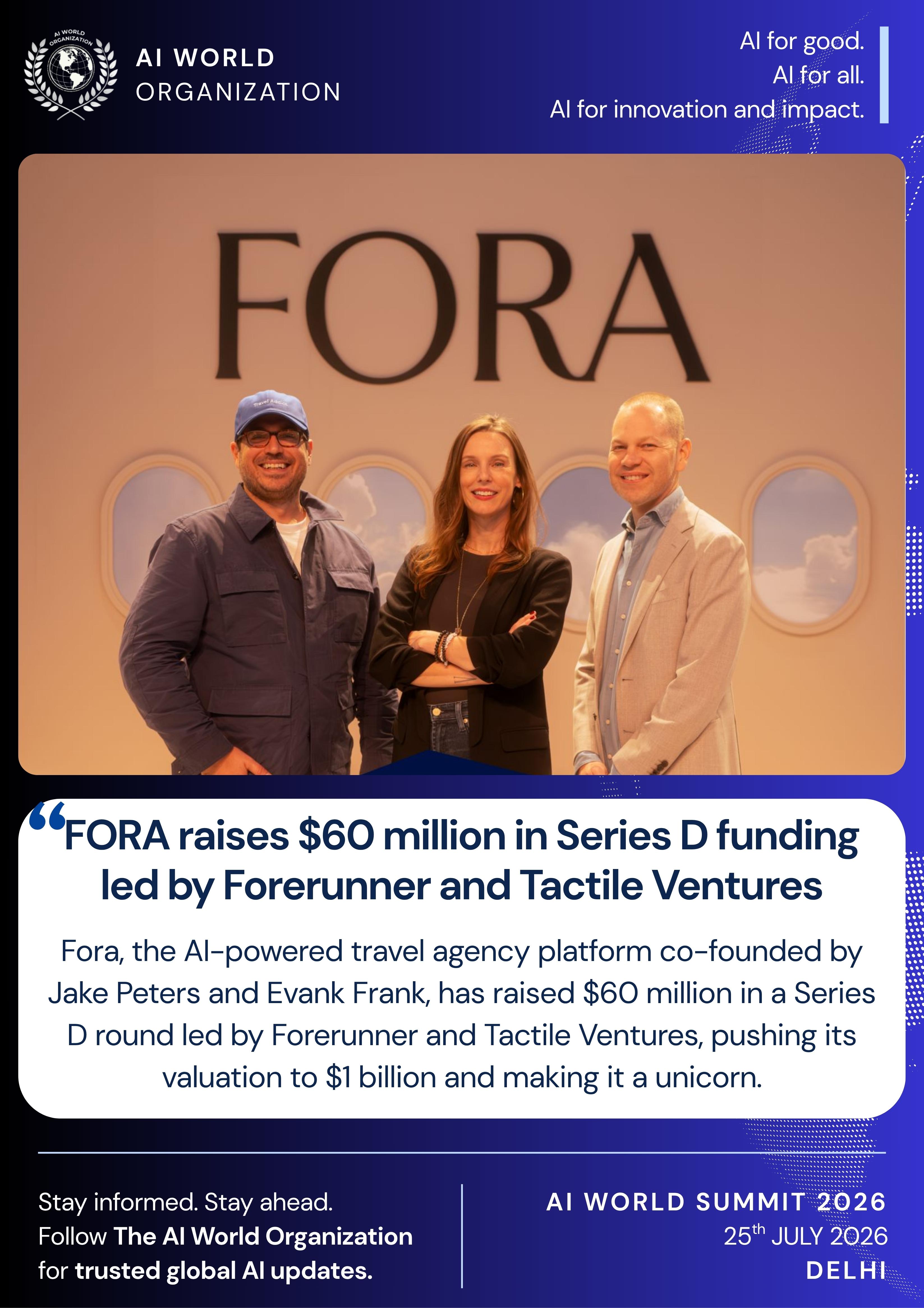 AI and Human: What Fora’s $60M Series D Says About the Future of Travel Advisors