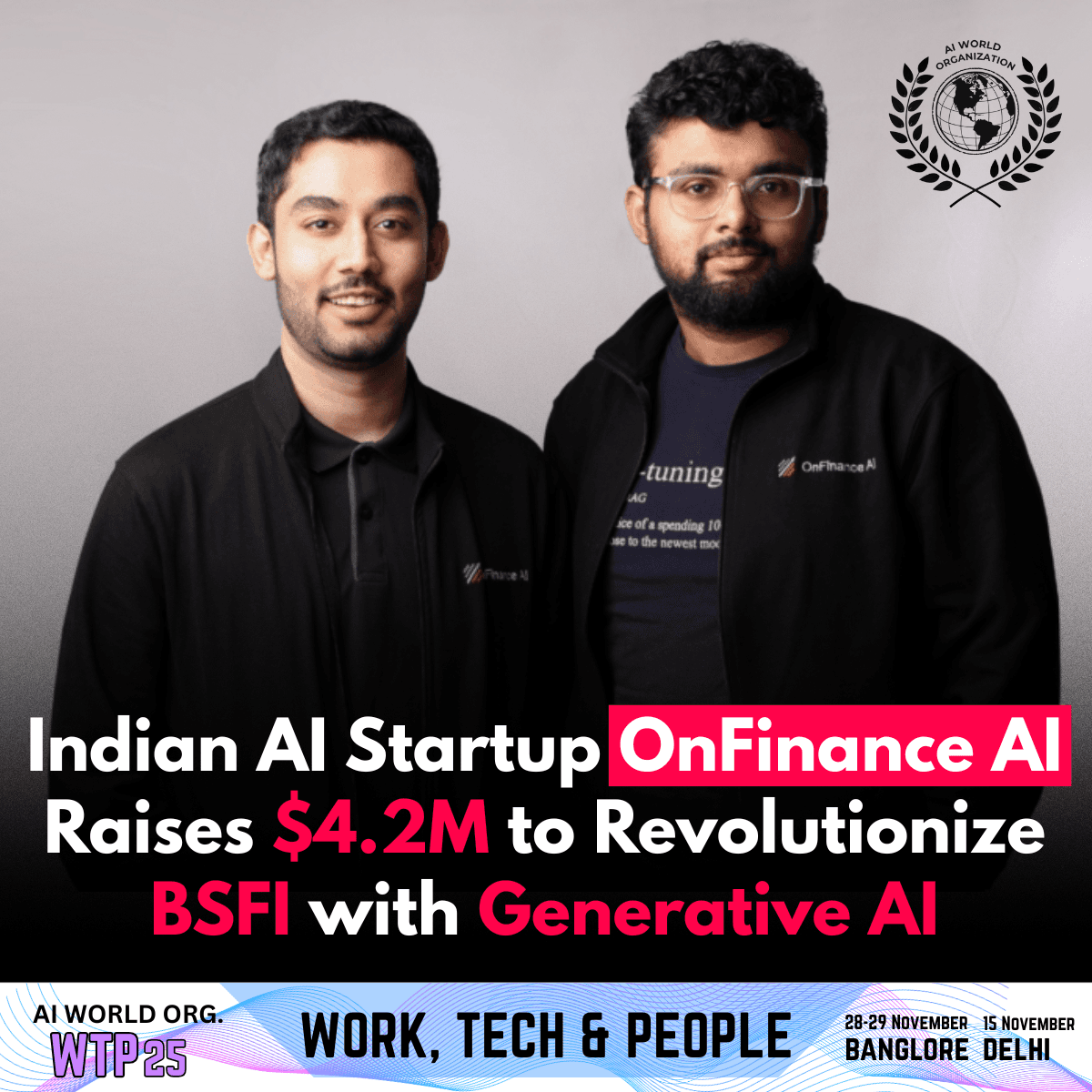 OnFinance AI Raises $4.2 Million Pre-Series A to Revolutionize BFSI Sector with Generative AI