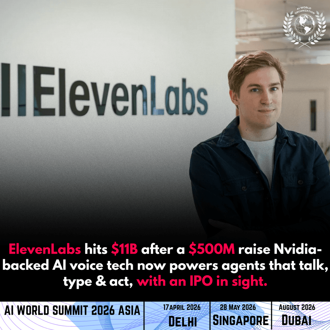 ElevenLabs Hits 11B Valuation In 500M Round elevenlabs-hits-11b-valuation-in-500m-round
